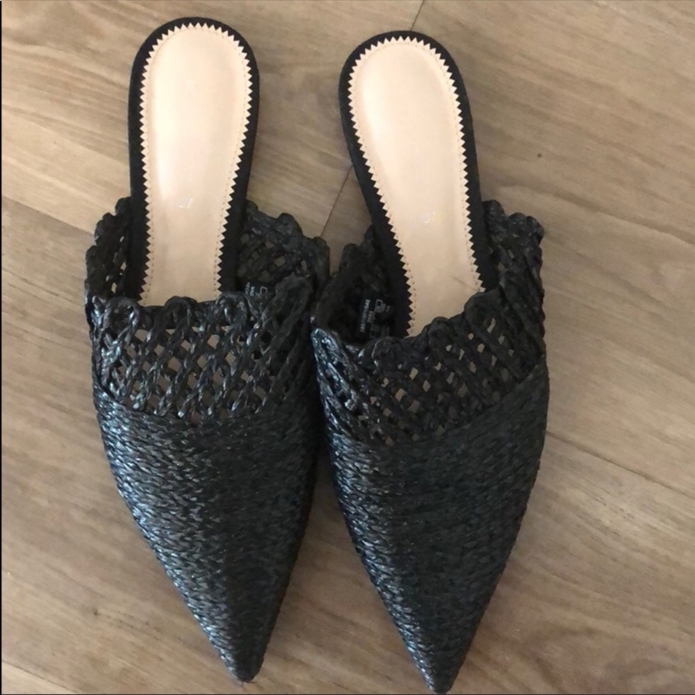 Zara Raffia Slippers
